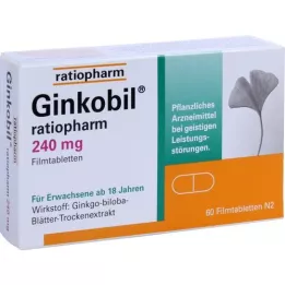 Ginkobil-ratiopharm 240 mg compresse rivestite di film, 60 pz