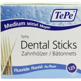 TEPE Toothpicks medium with fluoride, 125 pcs