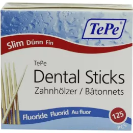 TEPE Toothpicks thin with fluoride, 125 pcs