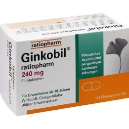 GINKOBIL-ratiopharm 240 mg επικαλυμμένα με λεπτό υμένιο δισκία, 120 τεμ