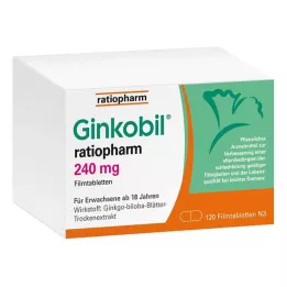 GINKOBIL-ratiopharm 240 mg film-coated tablets, 120 pcs