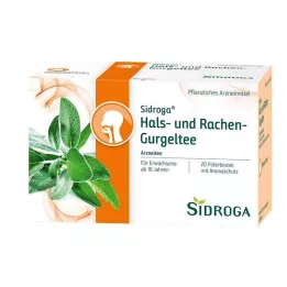 SIDROGA Throat and pharynx gargle tea filter bags, 20X2.5 g