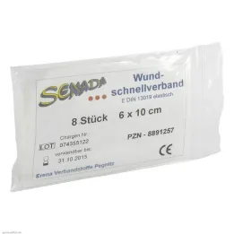 Senada quick wound dressing 6x10 cm, 8 pcs