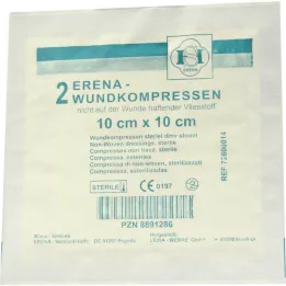 Erena Sterile fleece compresses, 2 pcs