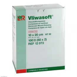 VLIWASOFT Fleece compresses 10x20 cm sterile 6l., 50x2 pieces