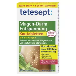 TETESEPT Gastrointestinal Relaxation Chewable Tablets, 20 pcs
