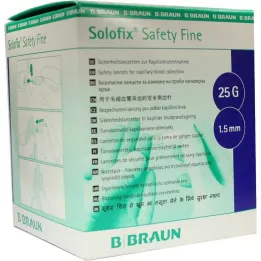 SOLOFIX Safety Fine Lanzetten 25 GX1.5 mm, 200 pcs