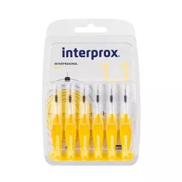 INTERPROX mini yellow interdental brush blister, 6 pcs