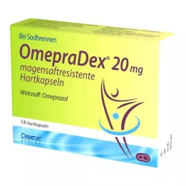 OMEPRADEX 20 mg gastro-resistant hard capsules, 14 pcs