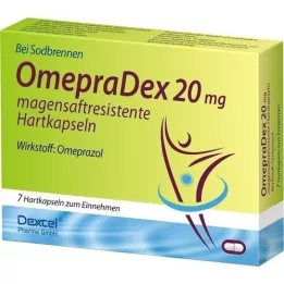 OMEPRADEX 20 mg gastric -resistant hard capsules, 7 pcs