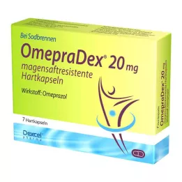 OMEPRADEX 20 mg gastro-resistant hard capsules, 7 pcs