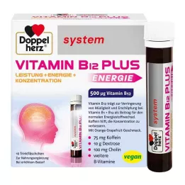 DOPPELHERZ Vitamin B12 Plus system drinking ampoules, 10x25 ml