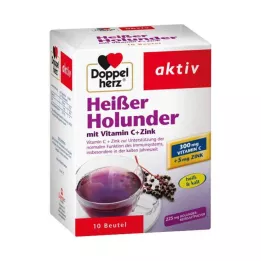 DOPPELHERZ hot elderberry with Vit.C+zinc granules, 10 pcs