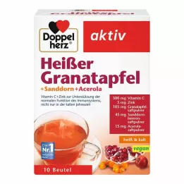 DOPPELHERZ hot pomegranate+sea buckthorn+acerola, 10 pcs