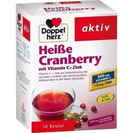 DOPPELHERZ Hot Cranberry M.Vit.c+Zink Granulat, 10 pcs