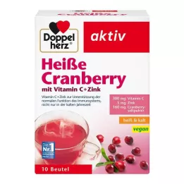 DOPPELHERZ hot cranberry with vitamin C and zinc granules, 10 pcs