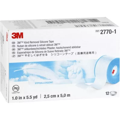 3M silicone coated plaster 2.5cmx5m roll, 12 pcs