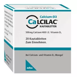 CALCILAC Chewable tablets, 20 pcs
