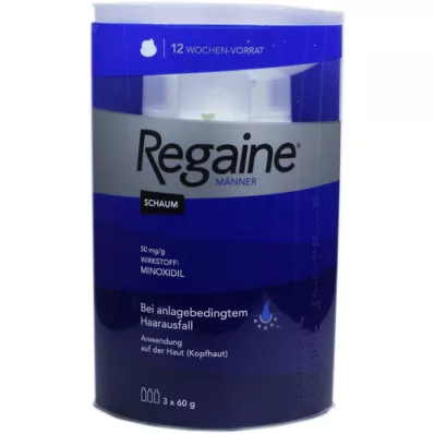 REGAINE Men foam 50 mg/g, 3x60 ml