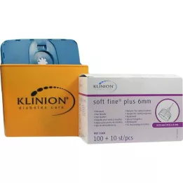 KLINION Soft fine plus pen needles 0.25x6 mm 31 g, 110 pcs