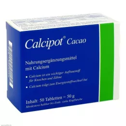 CALCIPOT Cacao chewable tablets, 50 pcs
