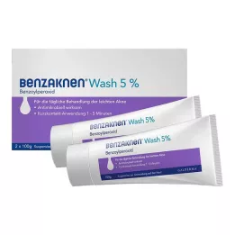BENZAKNEN Wash 5% suspension, 2X100 g