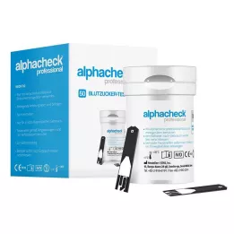 ALPHACHECK professional blood glucose test strips, 50 pcs