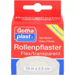 ROLLENPFLASTER Flex 2,5 CMX10 M TRP.Euro porteur, 1 pc