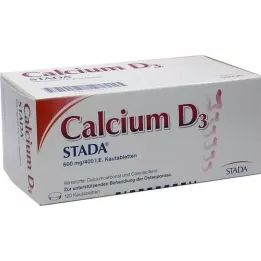 CALCIUM D3 STADA 600 mg/400 I.E. chewing tablets, 120 pcs