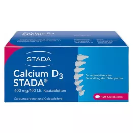 CALCIUM D3 STADA 600 mg/400 IU chewable tablets, 120 pcs