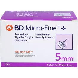 BD MICRO-FINE+ 5 igieł do długopisu 0,25x5 mm, 100 szt