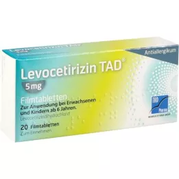 LEVOCETIRIZIN TAD 5 mg film -coated tablets, 20 pcs