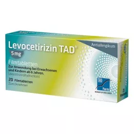 LEVOCETIRIZIN TAD 5 mg film-coated tablets, 20 pcs