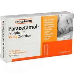 PARACETAMOL-ratiopharm 75 mg suppositories, 10 pcs