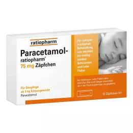 PARACETAMOL-ratiopharm 75 mg suppositories, 10 pcs