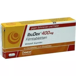 IBUDEX Tabletas recubiertas de película de 400 mg, 10 pz