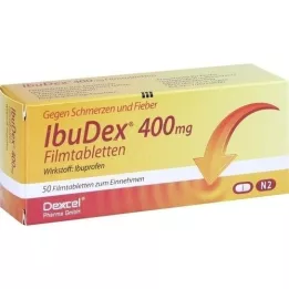IBUDEX 400 mg filmbelagte tabletter, 50 stk