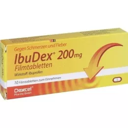 IBUDEX 200 mg kalvopäällystetyt tabletit, 10 kpl