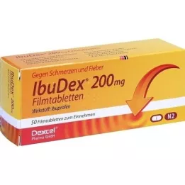 IBUDEX 200 mg filmbelagte tabletter, 50 stk