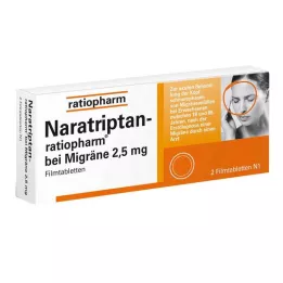 NARATRIPTAN-ratiopharm for migraine film-coated tablets, 2 pcs