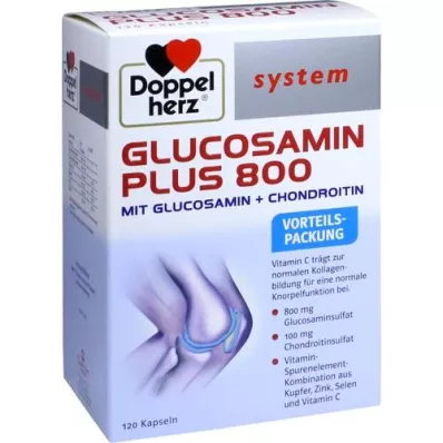 DOPPELHERZ Glucosamin Plus 800 system Kapseln, 120 St
