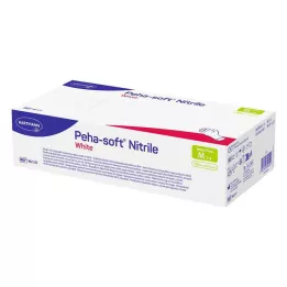 PEHA-SOFT nitrile white Unt.Hands.unsteril pf M, 100 pcs