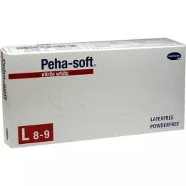 PEHA-SOFT Nitrile White Unt.Hands.unsteril PF L, 100 pcs
