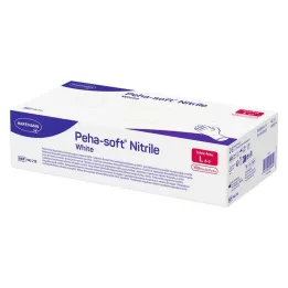 PEHA-SOFT nitrile white Unt.Hands.unsteril pf L, 100 pcs