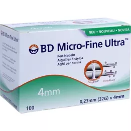 BD Micro-Fine Ultra Pen Needles 0.23x4 mm, 100 pcs