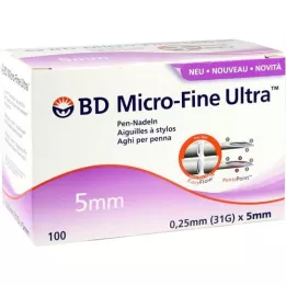 BD Micro-Fine Ultra Pen Needles 0.25x5 mm, 100 pcs