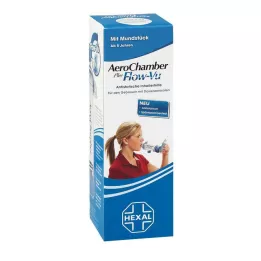 AEROCHAMBER with mouthpiece adults and children from 5 years blue, 1 piece