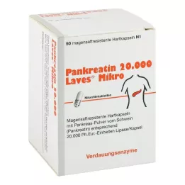 PANKREATIN 20,000 Laves micro gastric juice hard capsule, 50 pcs