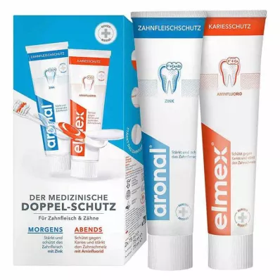 ARONAL/ELMEX Double Protection Toothpaste, 2X75ml