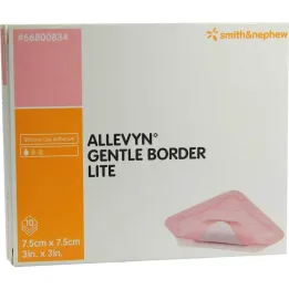Allevyn Gentle Border Lite 7.5x7.5 cm foam bandage, 10 pcs